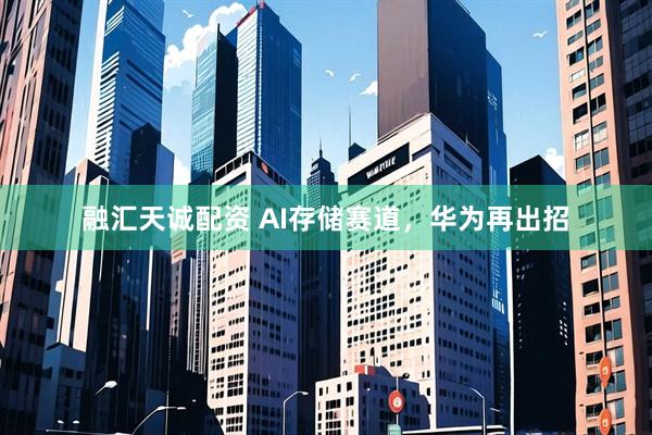 融汇天诚配资 AI存储赛道，华为再出招