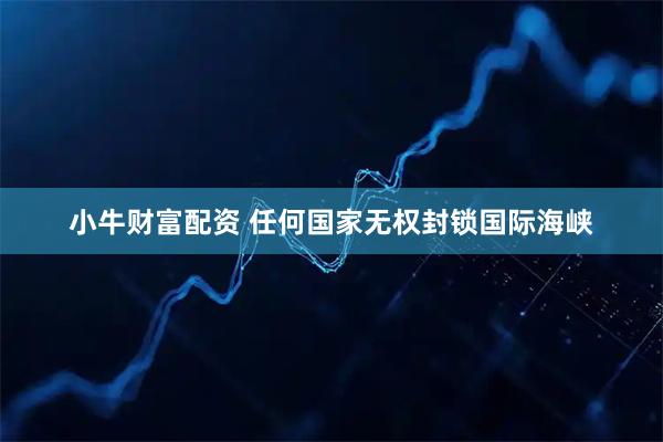 小牛财富配资 任何国家无权封锁国际海峡